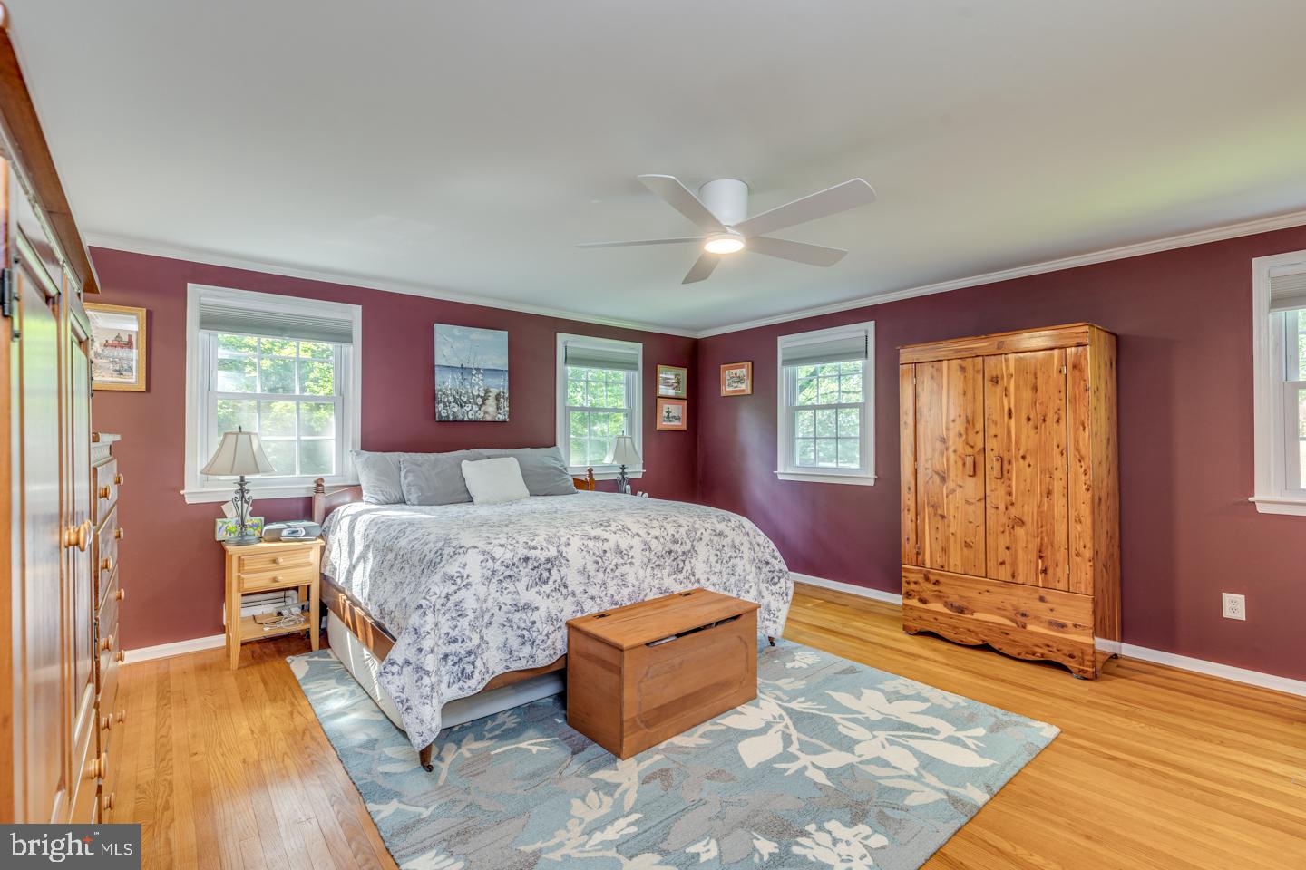 110 Wexford Drive Cherry Hill, NJ 08003 - Photo 34 of 51 a bedroom with a large bed and a large window