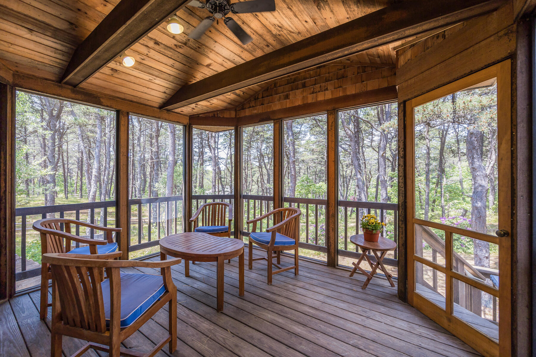 375 Eastwind Circle Wellfleet, MA 02667 - Photo 14 of 59 a living room with furniture and a large window