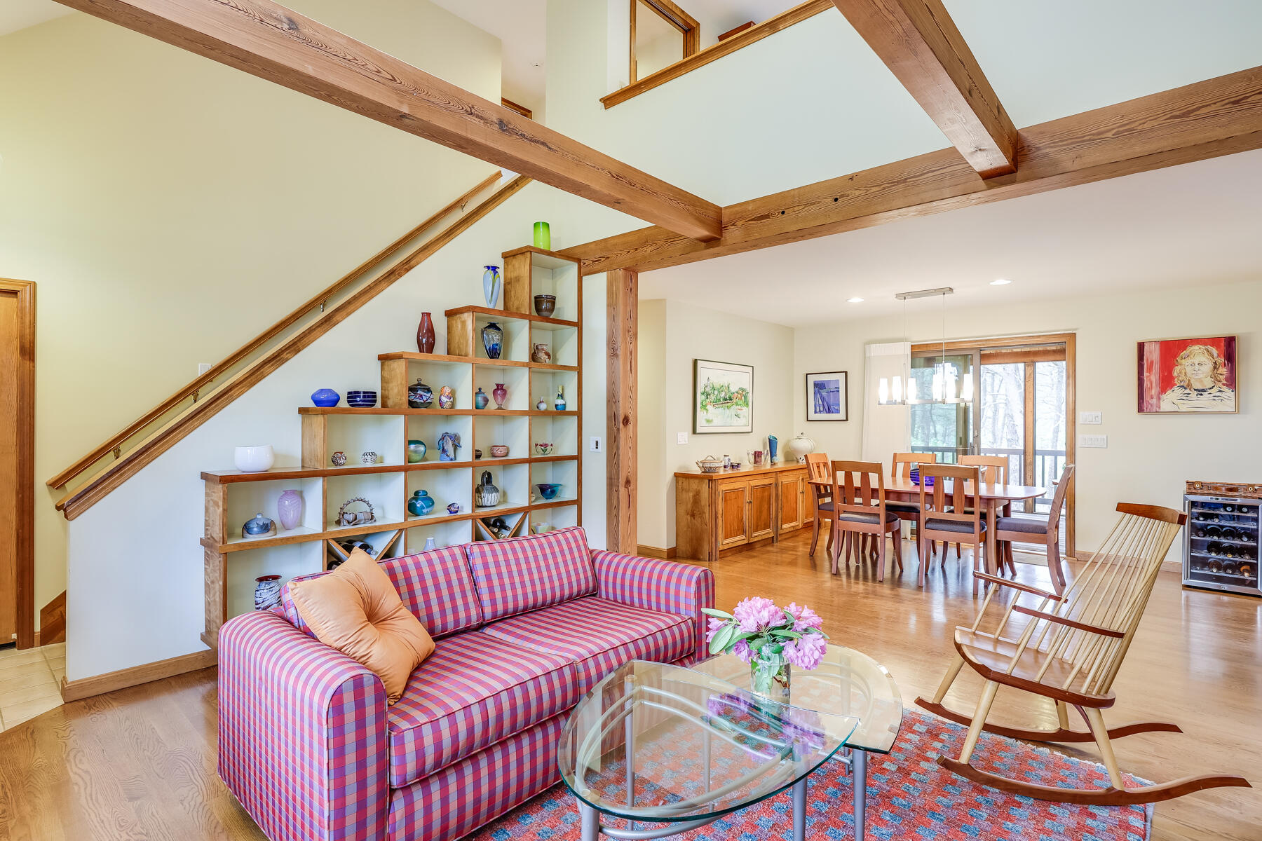 375 Eastwind Circle Wellfleet, MA 02667 - Photo 19 of 59 a reading room with furniture and wooden floor
