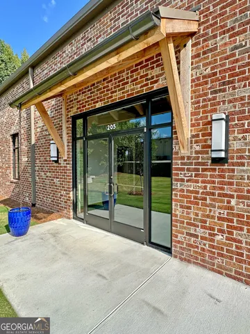 a view of entrance front of building