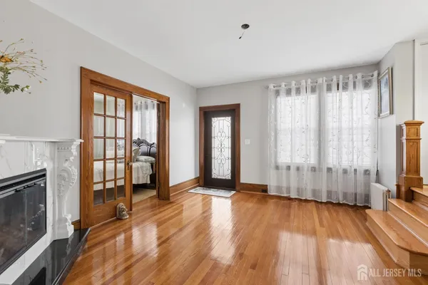 a view of a dining room with furniture and chandelier kitchen