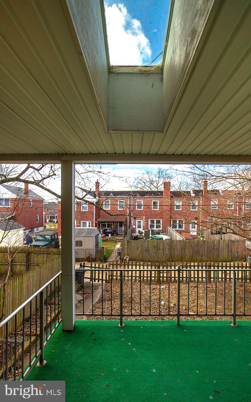 8324 Ridgely Oak Road Parkville, MD 21234 - Photo 29 of 36 Covered Rear Deck with Skylight