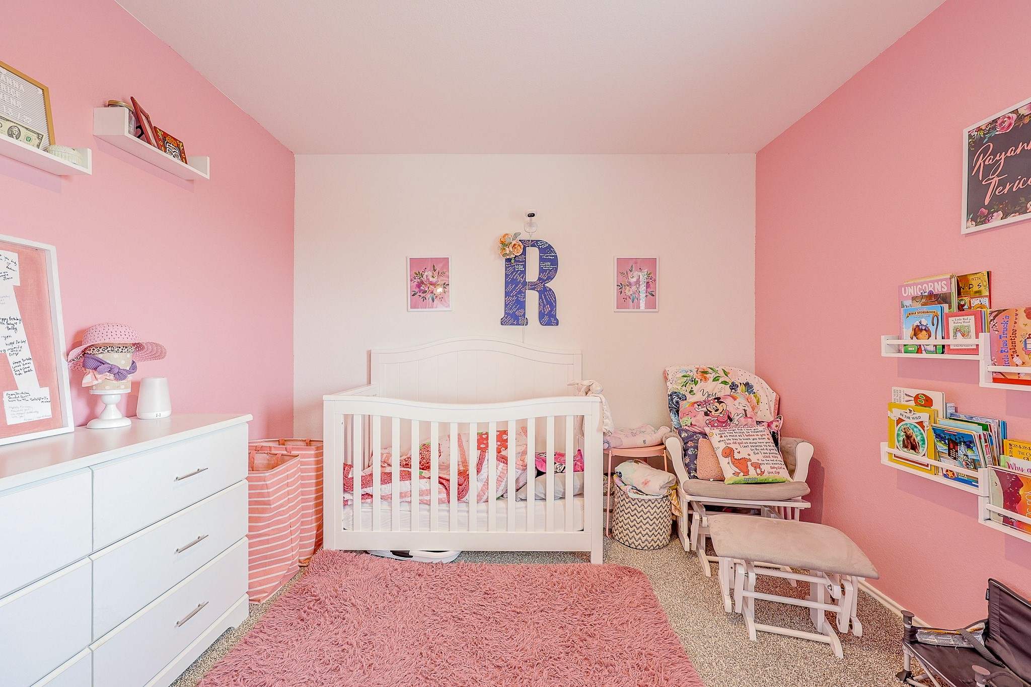 22603 Aspen Tarn Trail Spring, TX 77373 - Photo 14 of 20 a bedroom with furniture and a baby crib