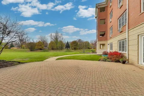 a front view of a building