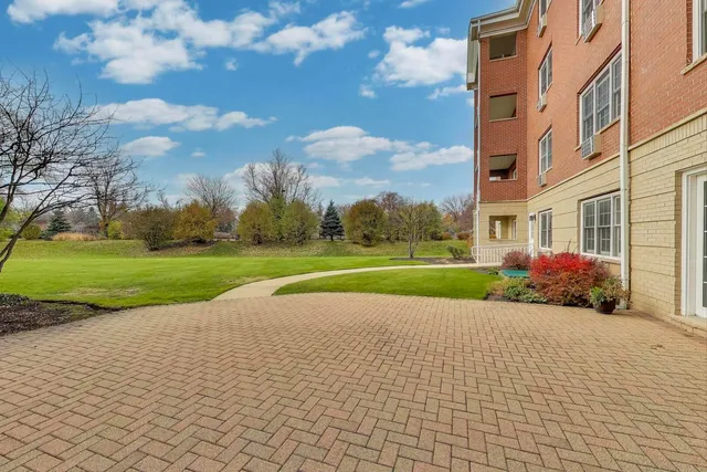 a front view of a building