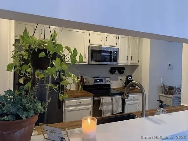 839 Main Street, Unit 22 Torrington, CT 06790 - Photo 5 of 17 a kitchen with stainless steel appliances a counter space cabinets and a potted plant