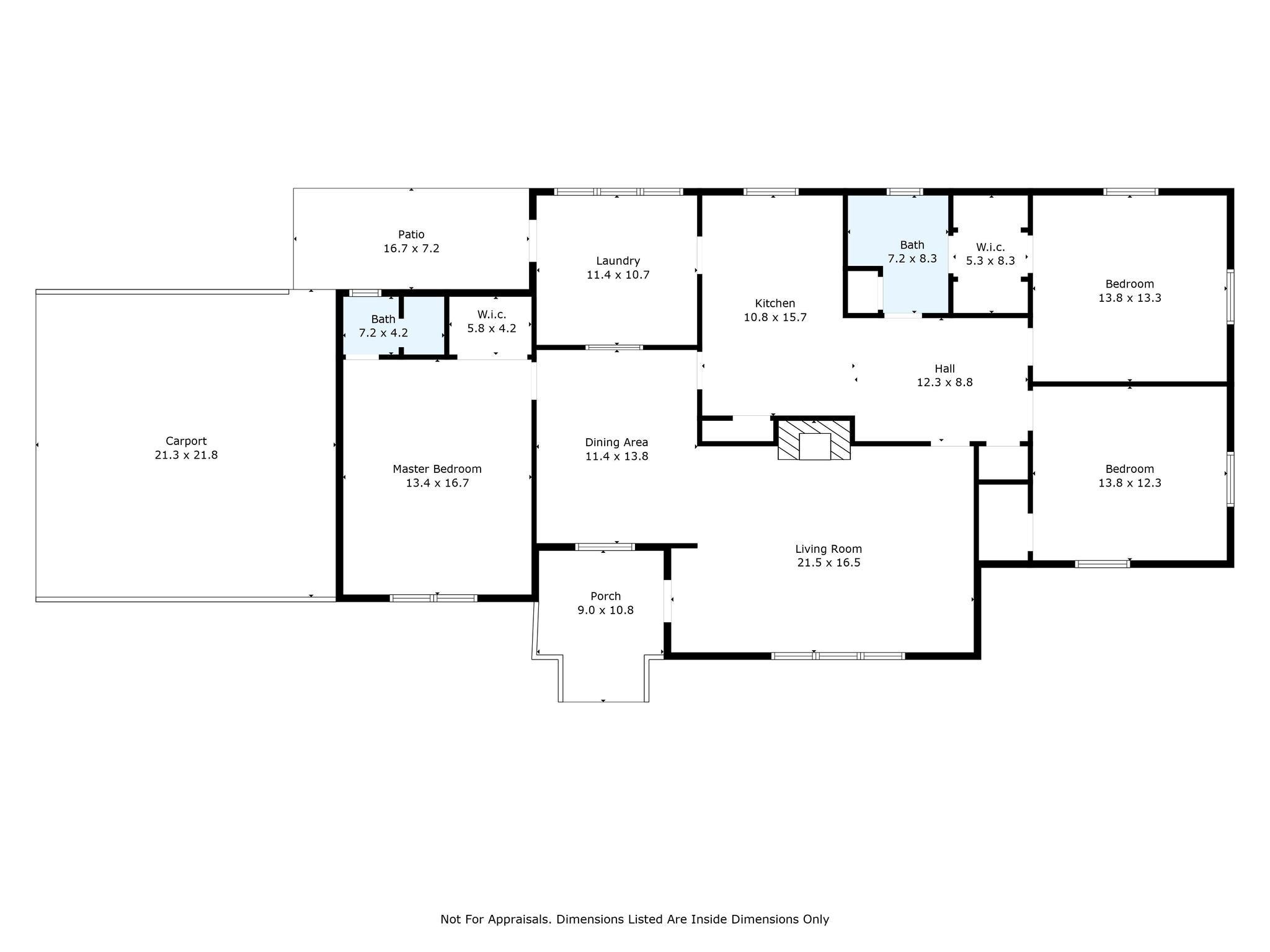 979 High Shoals Church Road Mooresboro, NC 28114 - Photo 34 of 34 a picture of a floor plan
