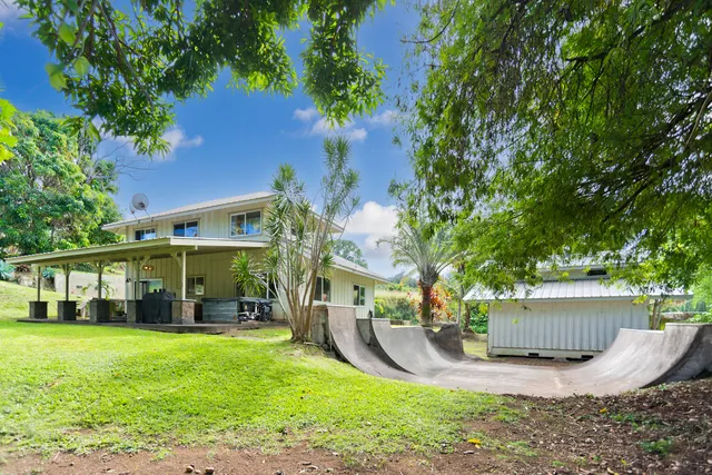 a view of a wooden bridge