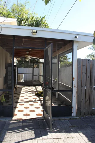 a house view with a backyard space