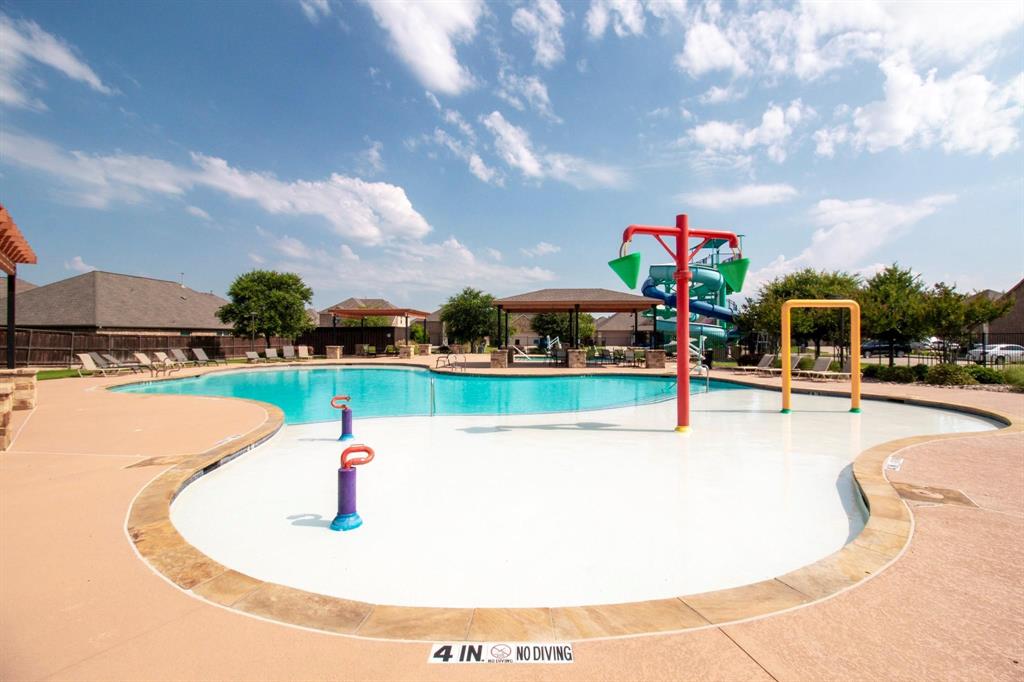 3812 Fordham Street Frisco, TX 75036 - Photo 33 of 33 Community pool featuring a water play area, a patio, and a water slide