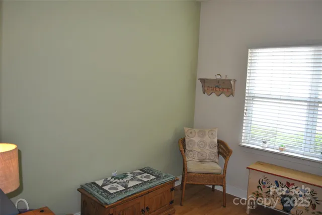 a chair and a table in a room