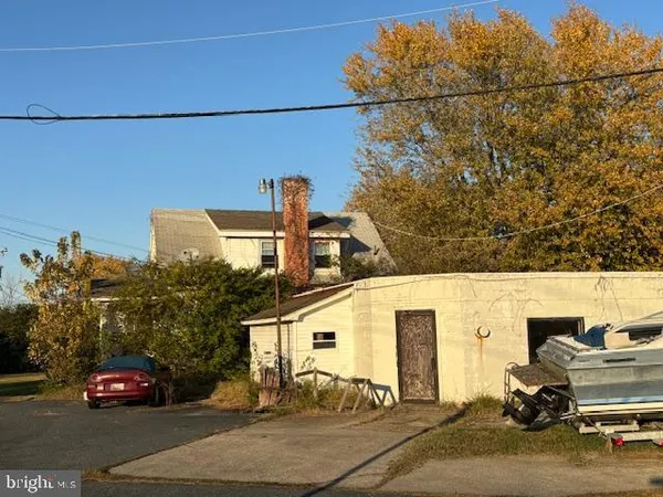 a car parked on the side of a street