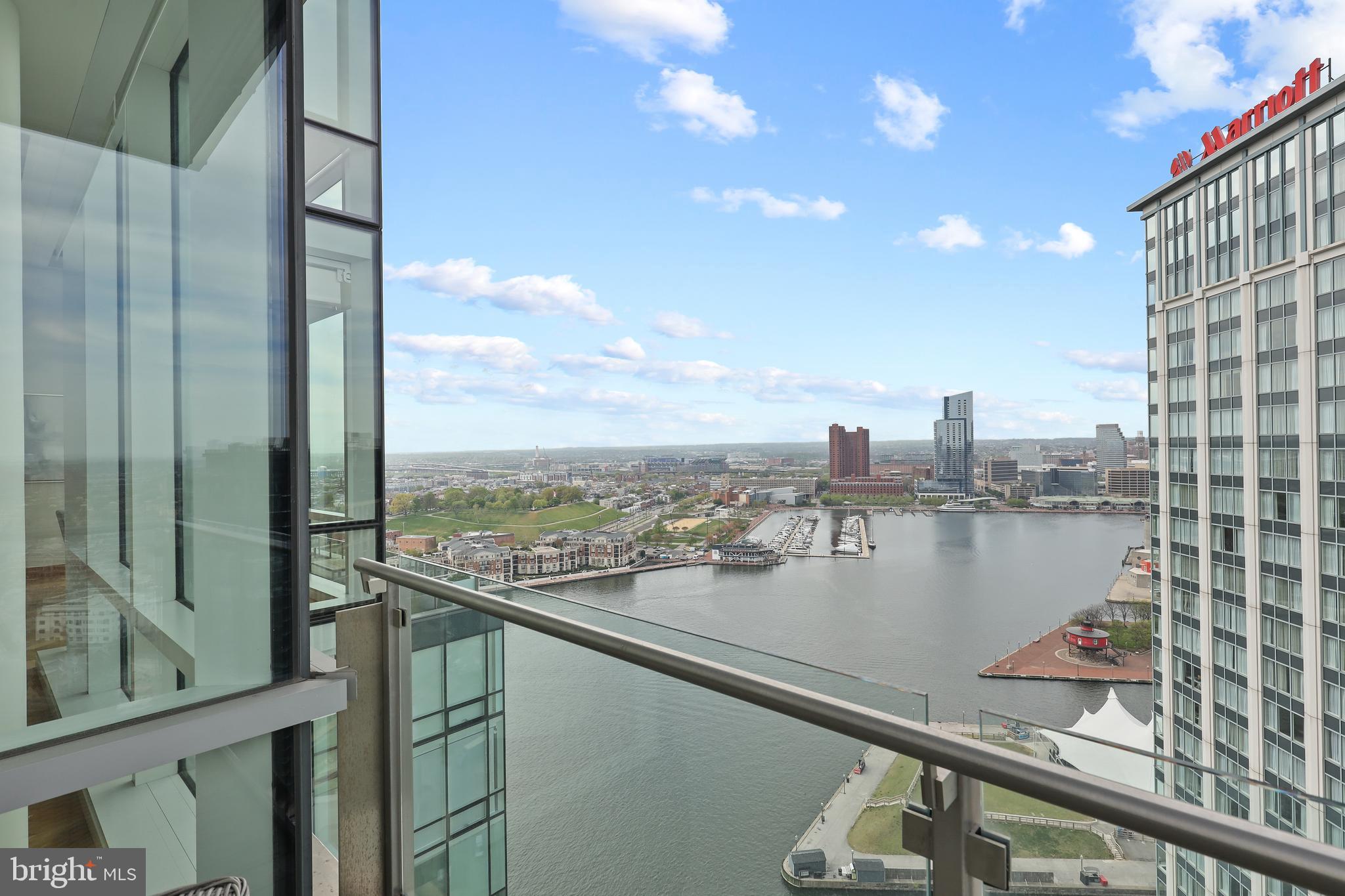 300 International Drive, Unit 2403 Baltimore, MD 21202 - Photo 35 of 36 a view of a balcony next to a lake view