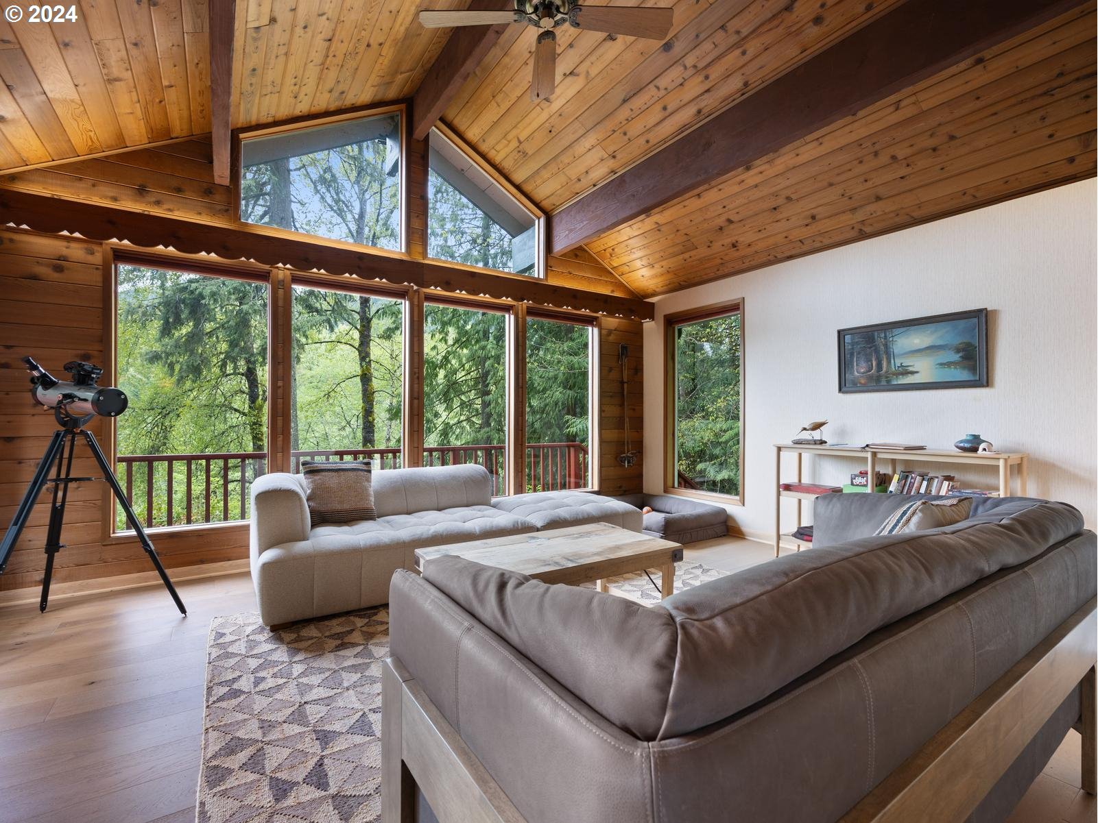 69125 East Vine Maple Drive Rhododendron, OR 97049 - Photo 5 of 41 a living room with furniture and a large window