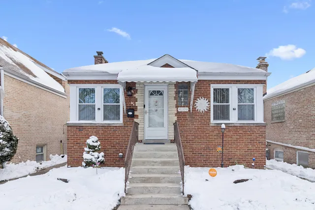 a front view of a house