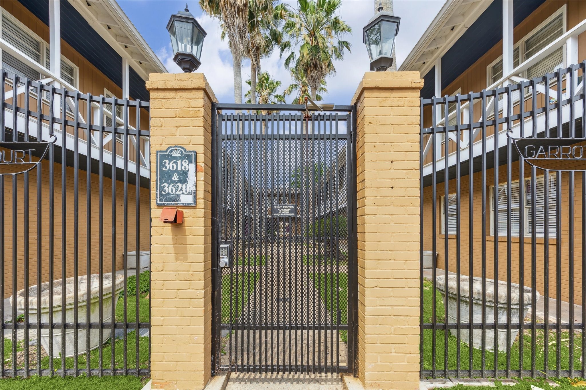 3618 Garrott Street, Unit 12 Houston, TX 77006 - Photo 13 of 13 a view of a balcony with a door