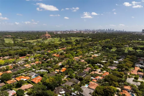 an aerial view of a city