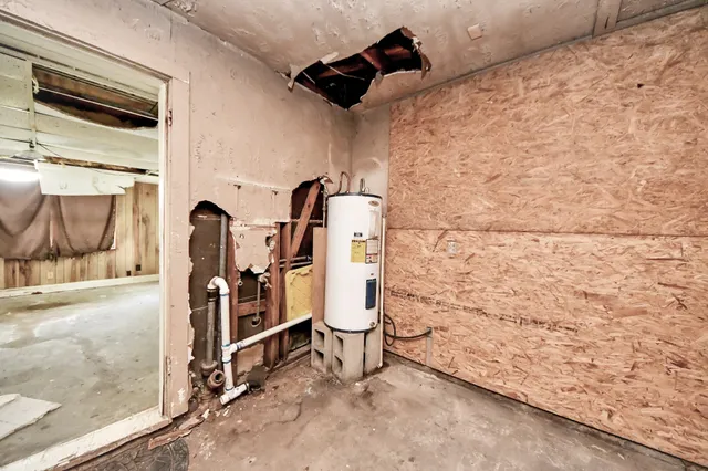 a view of storage and utility room