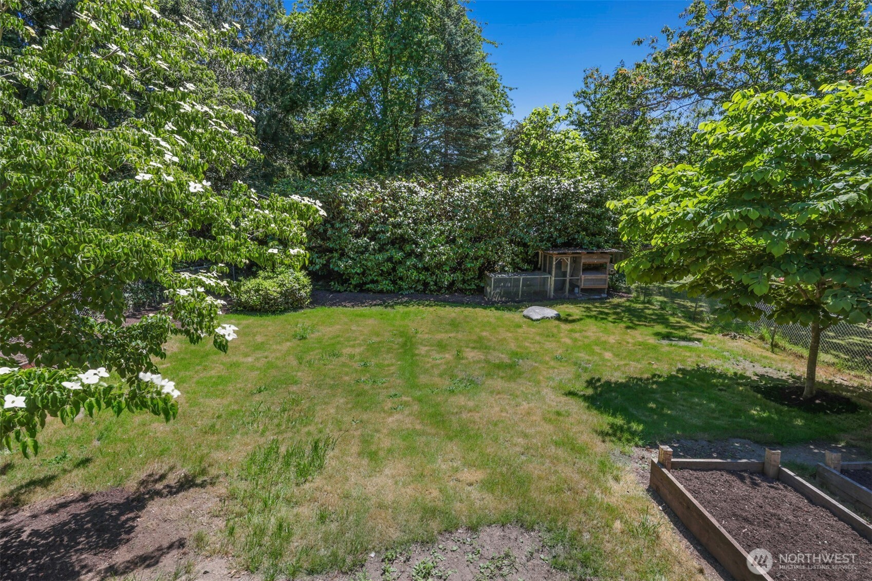 2547 Northeast 83rd Street Seattle, WA 98115 - Photo 36 of 38 a backyard of a house with lots of green space