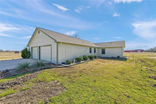 a backyard of a house