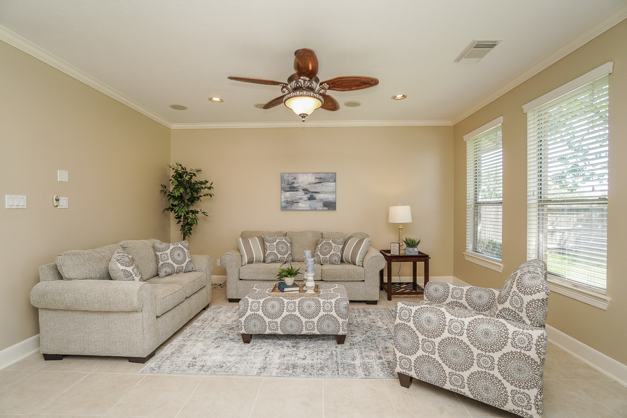 2335 Ralston Branch Way Sugar Land, TX 77479 - Photo 15 of 47 a living room with furniture chandelier and a large window