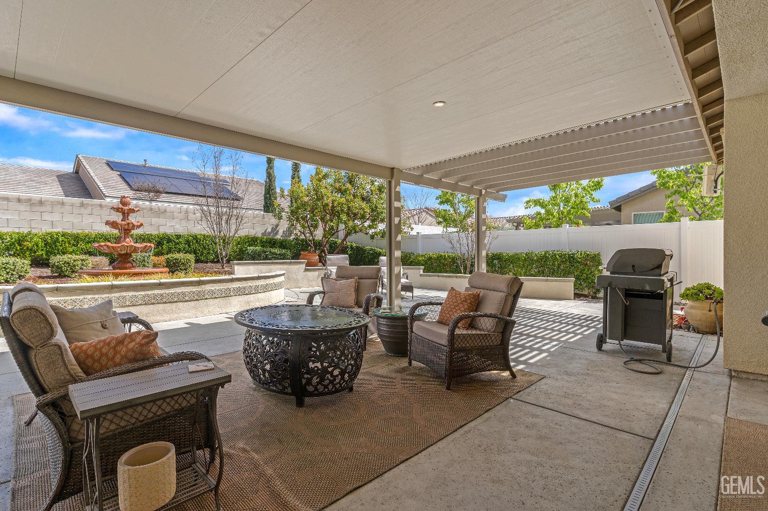 Undisclosed Address Bakersfield, CA 93311 - Photo 22 of 25 a patio with patio couch and table