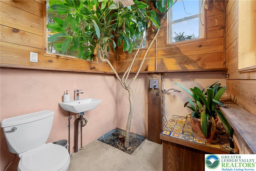 Eo Little Creek Road Bangor, PA 18013 - Photo 29 of 57 a bathroom with a toilet and a sink