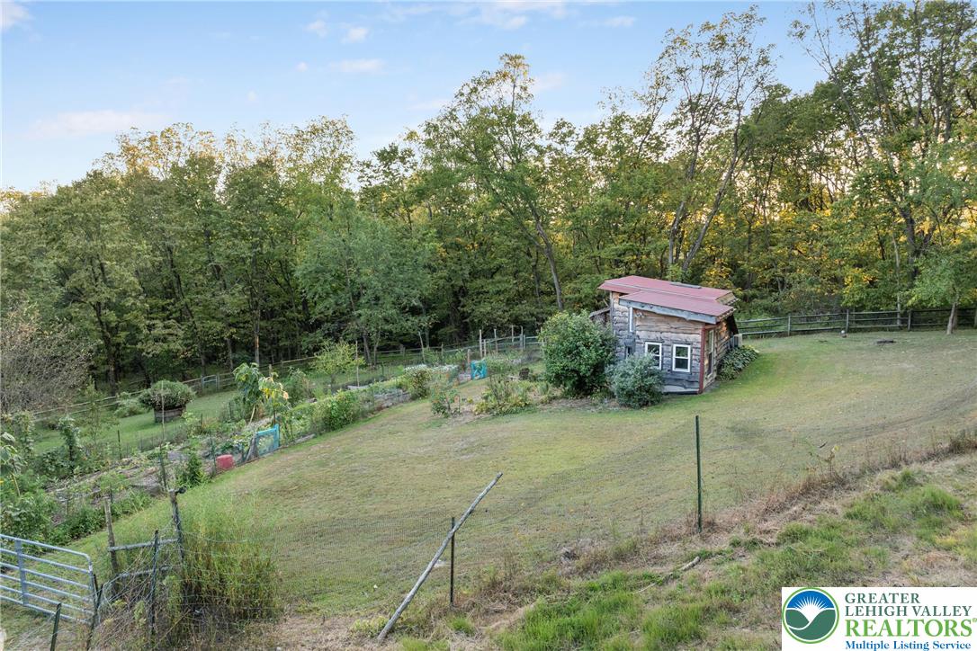 Eo Little Creek Road Bangor, PA 18013 - Photo 48 of 57 a view of a dry yard with large trees