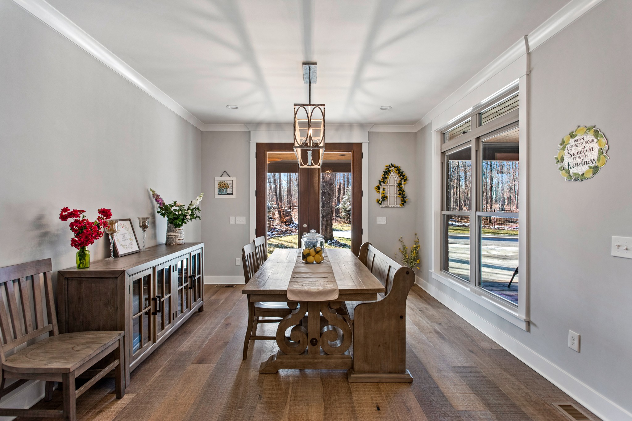 425 Puckett Road Murfreesboro, TN 37128 - Photo 14 of 44 a view of a dining room with furniture window and wooden floor