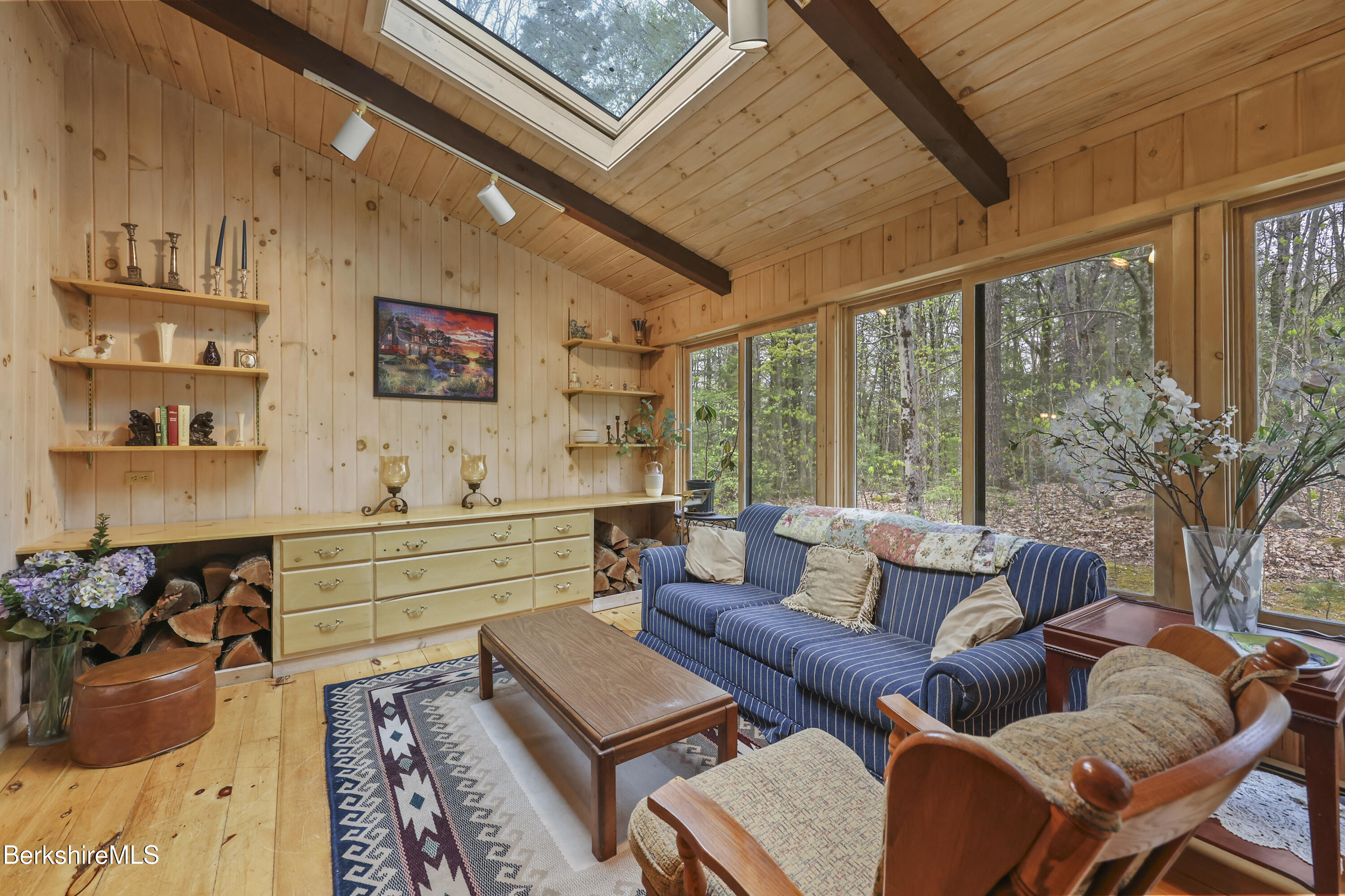 422 Bonny Rigg Hill Road Becket, MA 01223 - Photo 30 of 60 a living room with furniture and a window