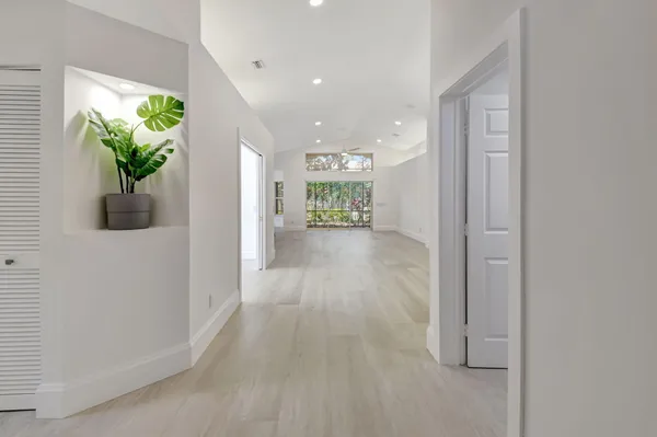 a view of an empty room