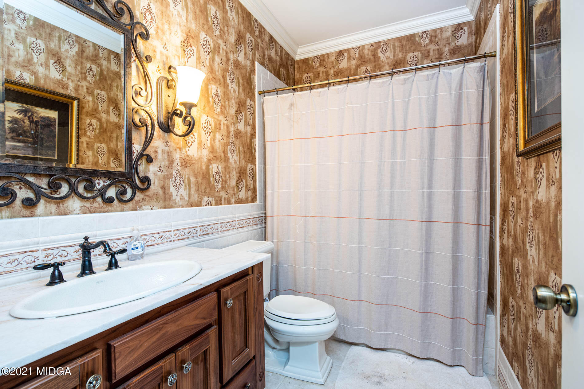2138 Midway Road Lizella, GA 31052 - Photo 36 of 47 a bathroom with a sink vanity mirror and toilet