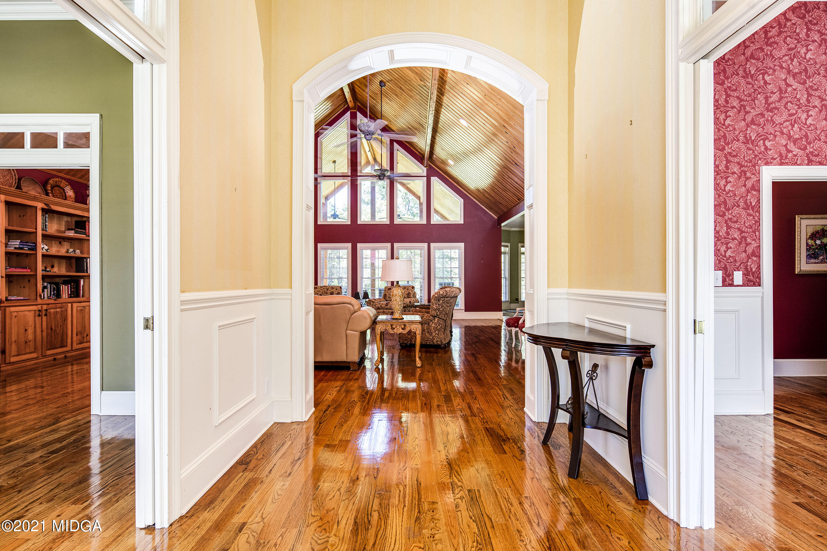 2138 Midway Road Lizella, GA 31052 - Photo 7 of 47 view of hall way with furniture and floor to ceiling window