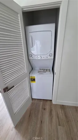 a utility room with a washer and dryer
