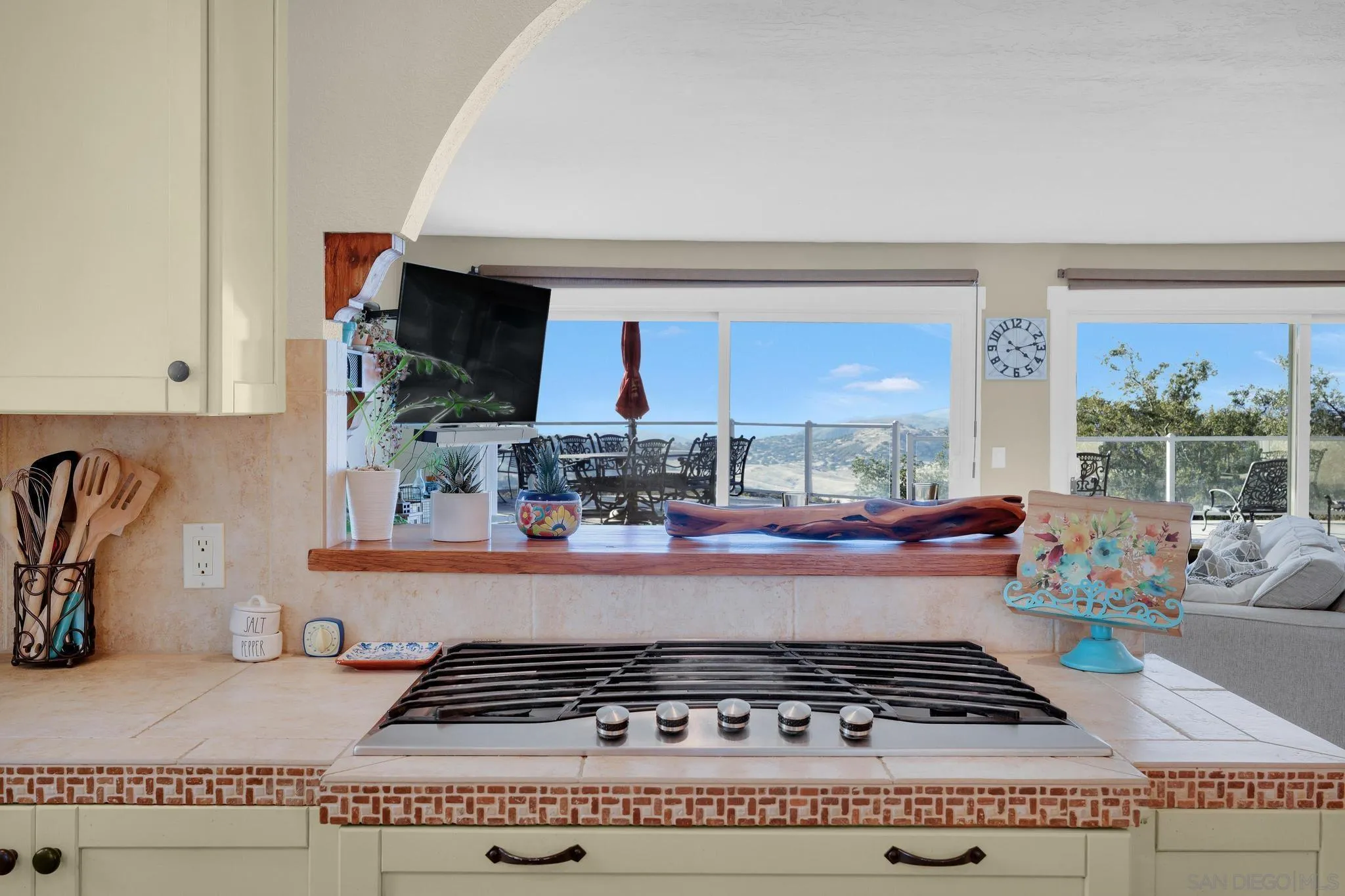 1634 Oakforest Road Santa Ysabel, CA 92070 - Photo 18 of 61 a kitchen with an oven a cabinets and a window