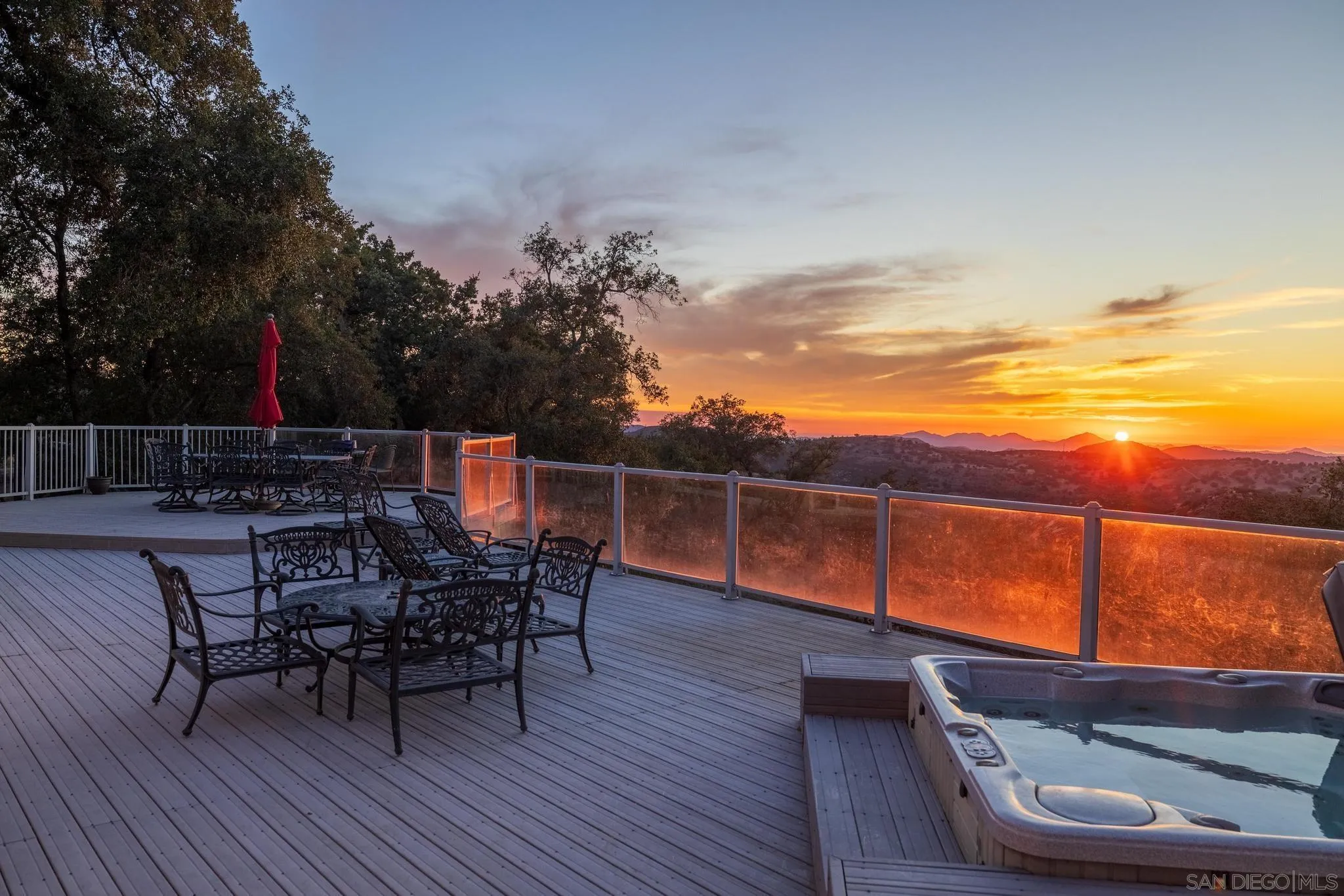 1634 Oakforest Road Santa Ysabel, CA 92070 - Photo 54 of 61 a view of a terrace with seating space