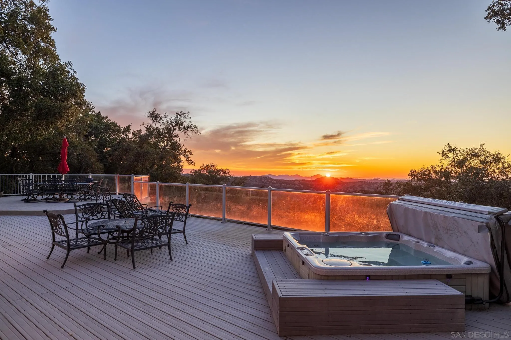 1634 Oakforest Road Santa Ysabel, CA 92070 - Photo 55 of 61 a view of a terrace with seating space