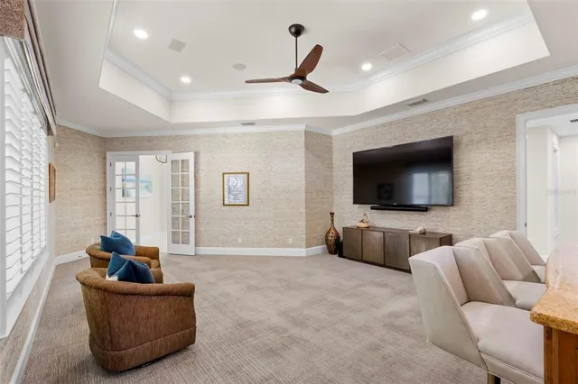 a very nice looking room with a large window