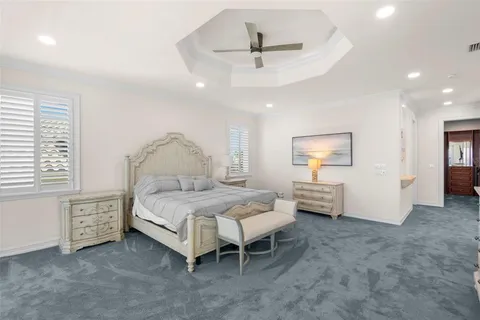 a view of a livingroom with wooden floor