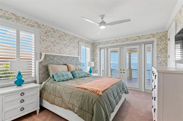 a front view of building with street view