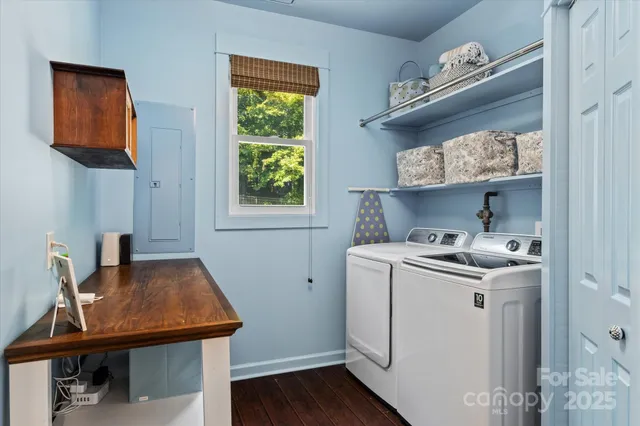 a room with storage and utility