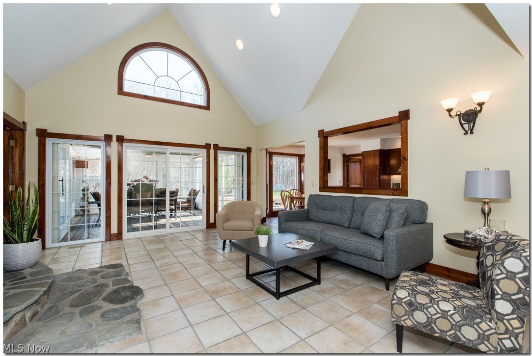17580 Huntley Road Windsor, OH 44099 - Photo 10 of 35 Great room looking towards kitchen. 4" wood trim and 6" baseboards throughout the home