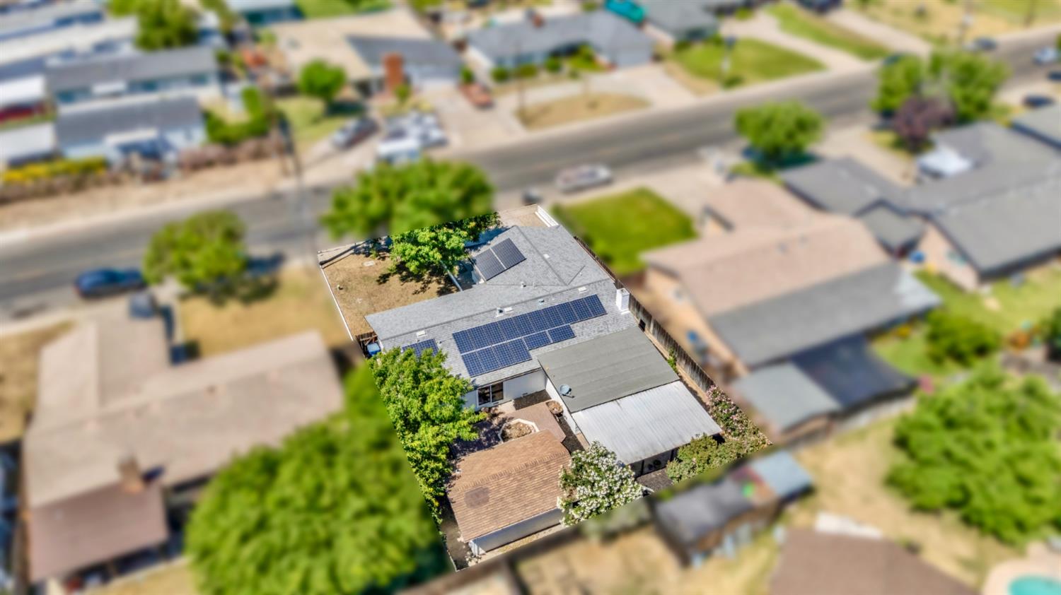 2832 Fowler Road Ceres, CA 95307 - Photo 25 of 28 an aerial view of a house with a yard and garden