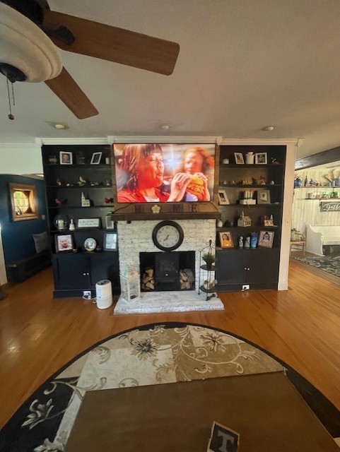 616 1st Street Lawrenceburg, TN 38464 - Photo 35 of 49 a living room with fireplace furniture and a flat screen tv