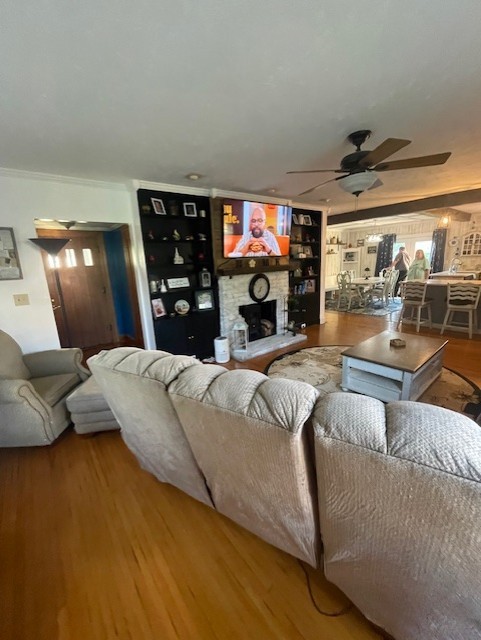616 1st Street Lawrenceburg, TN 38464 - Photo 36 of 49 a living room with furniture and a flat screen tv