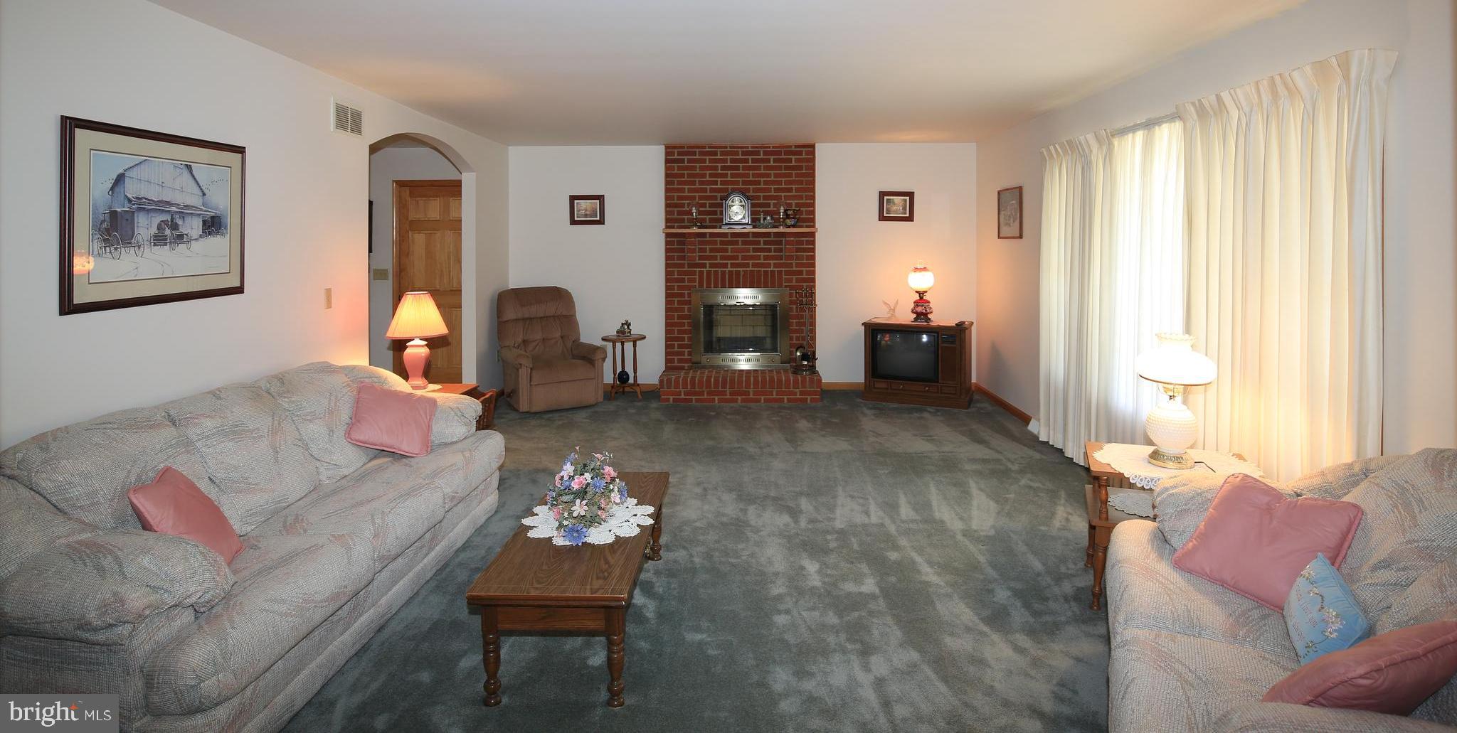 6316 Mt Phillip Road Frederick, MD 21703 - Photo 3 of 34 Living Room w/Wood Burning Fireplace