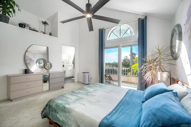 a view of balcony with a potted plant