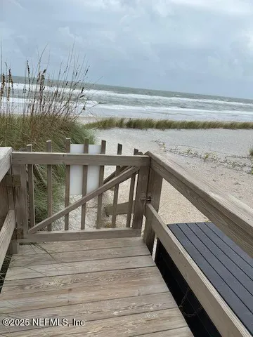 a view of ocean from a balcony