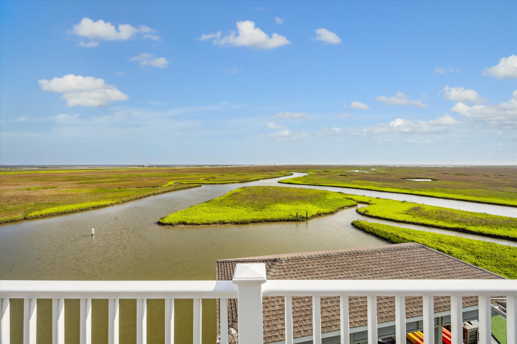 1 Shell Key Hitchcock, TX 77563 - Photo 39 of 50 Enjoy breathtaking, unobstructed views from your own home overlooking tranquil coastal waters, lush wetlands, and winding channels