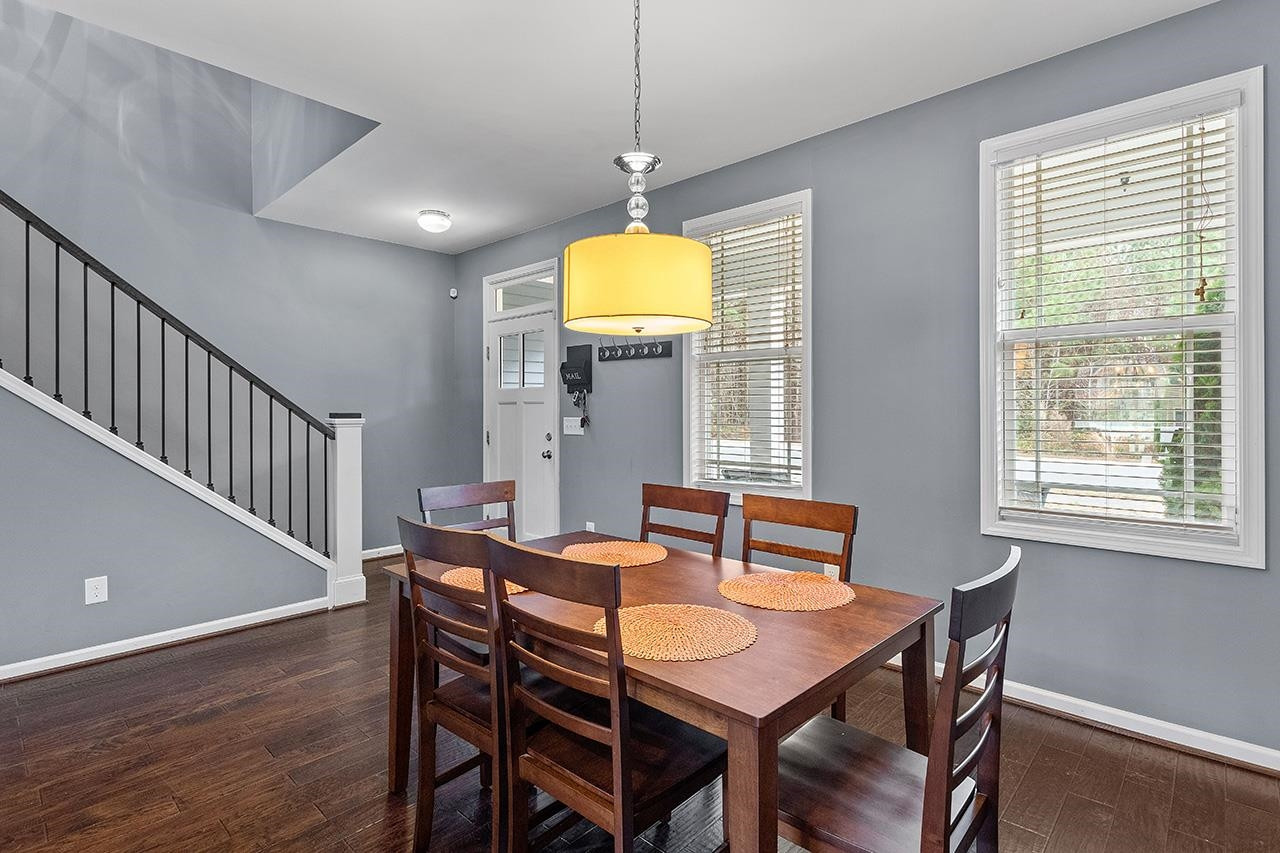 2929 Britmass Drive Raleigh, NC 27616 - Photo 14 of 35 a dining room with furniture and wooden floor